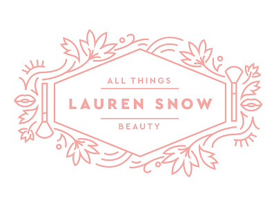 Lauren Snow beauty feminine logo