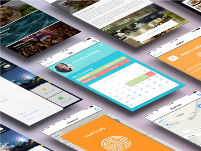 On The Go App app graphic design hotel onthego ui ui design ux ux design