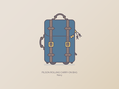 Filson Carry On bags branding duffle filson graphic illustration