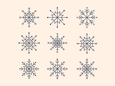 Snowflakes icon line icon pattern snowflake snowflakes winter