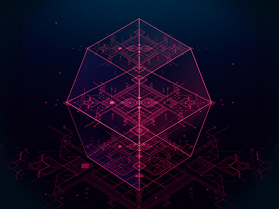 Playing with sacred geometry 3d adobe antonmoek digitalart geometry illustration illustrator isometric photoshop sacredgeometry vector