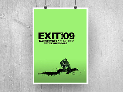 Poster for Exit festival illustrator music music festival photoshop poster poster design