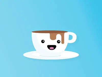 Cappucino cappucino coffee cup flat icon illustration mascot