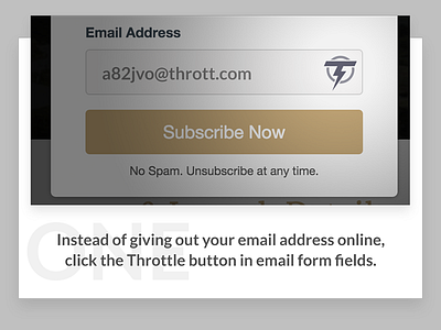 Throttle Onboarding app browser extension onboarding throttle web