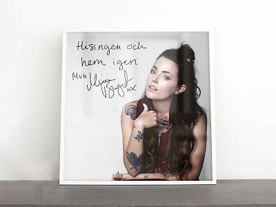 Miriam Bryant - Hisingen och hem igen artwork cd frame hand lettering handlettering minimal photo spotify typography