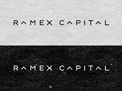 Ramex Logo ideation logotype print peppermint ramex capital wordmark