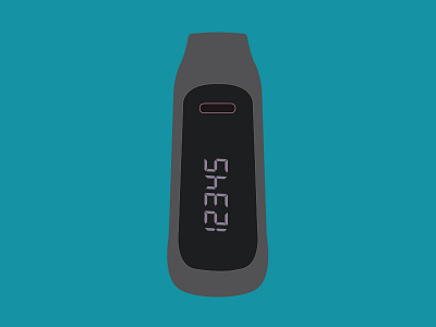 Wearable clip fitbit illustration wearable