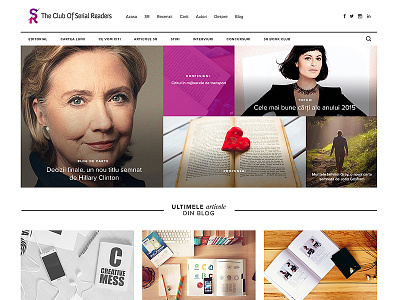 Serial Readers - theme redesign clean redesign ui web wordpress