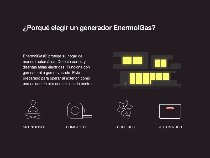 Grupo electrógeno de encendido automático animation email gif ui