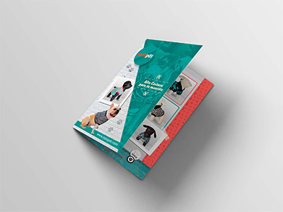 BROCHURE brochure design editorial flyer pets products puppys