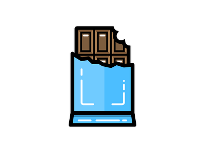 Candy Bar candy chocolate dessert icon illustration junk sweets vector