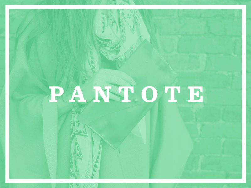 Pantote - Fine Leather Goods branding etsy gif handmade leather logo