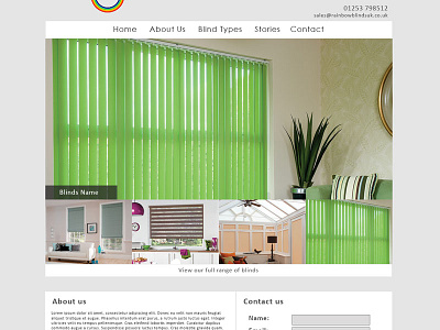 Blinds ecommerce mock up