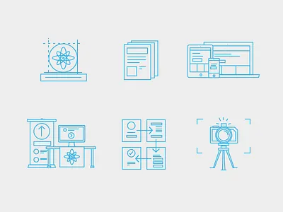 Skills/Services Icons iconography icons line art skill set