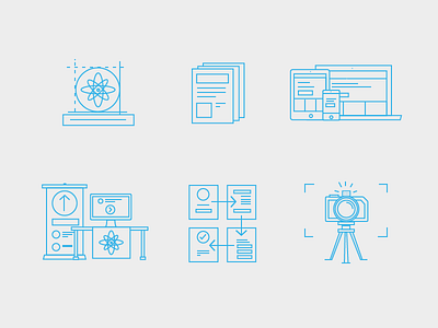 Skills/Services Icons iconography icons line art skill set