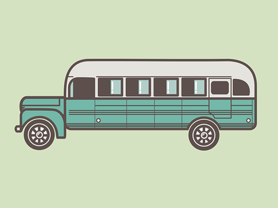 Sticker Mule Rebound bus into the wild sticker mule transportation vector