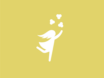 Girl with Popcorn girl logo popcorn