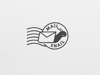 Snail VI envelope identity logo postmark shell snail