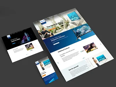 Philips TV USA Site interactive mobile product web