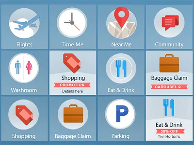 Airport Icons design icon
