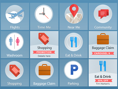 Airport Icons design icon