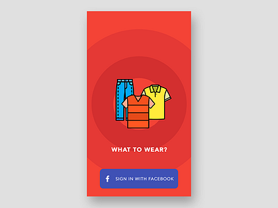 iOS App Landing Screen app ios landing psd screen what to wear