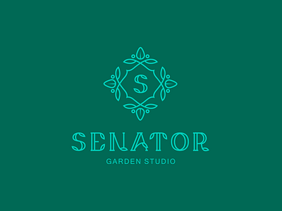 Senator Garden Studio design landscape logo pattern print studio