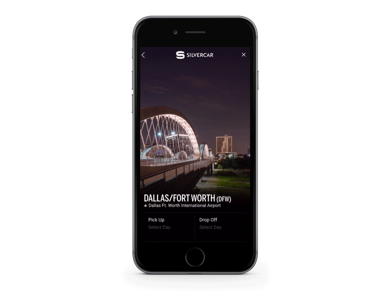 Silvercar Reservation Flow app car rental ios ios app mobile mobile app silvercar