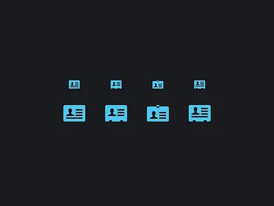 Which one? 16px app card icon id identification pixel perfect profile ui user