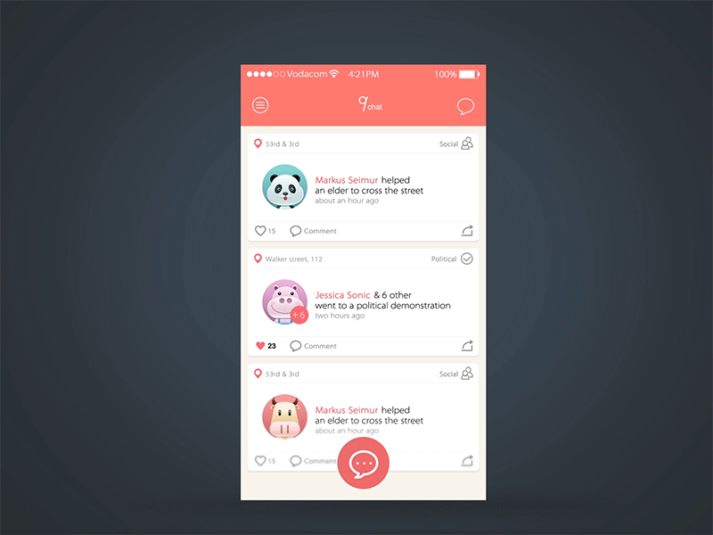 9-chat animation animation app chat loading