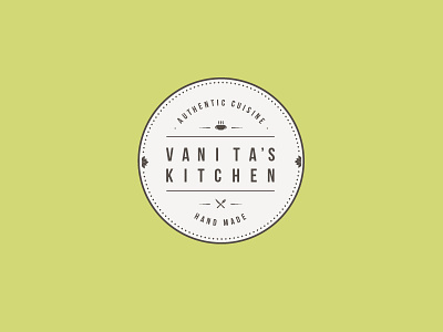 Vanita's Kitchen authentic branding cooking cuisine curry food hand made india kitchen logo lotus vanita