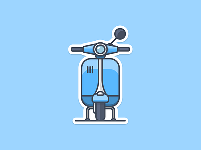 Vespa Sticker for free