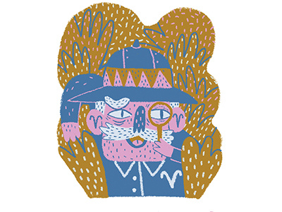 "Aries" Spot Illustration aries astrology blue editorial horoscope icon illustration pink spot spotillustration