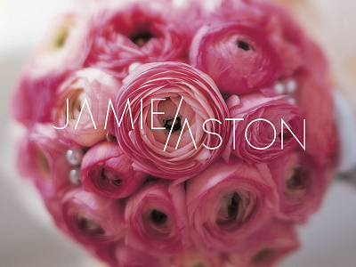 Jamie Aston Logo branding elegant florist flowers logo minimal typography