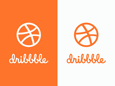 Orange Dribbble ball dribbble icon logo logotype orange wip