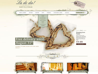 Ladeda Dribble ui design ux design web design