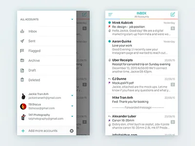 Owlie Mail App app email owl uidesign