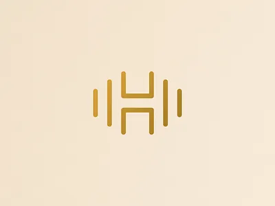 Honey H Mark brand identity branding h honey letter mark line art logo logo design