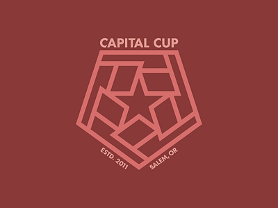 Capital Cup flags football futbol logo pentagon soccer sports sports logo star thick lines tournament