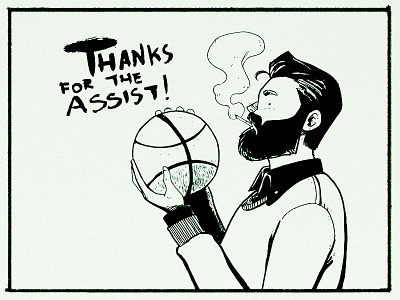 Assist assist dribbble follow graphic design illustration