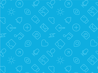 Essentials Pattern camera heart icons microphone music person profile writing