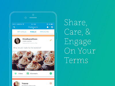 A Social Health Network - Coming Soon! health tech ios mobile mobile ui design social ux design