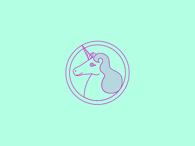 Funicorn fun illustration line drawing magic magical unicorn