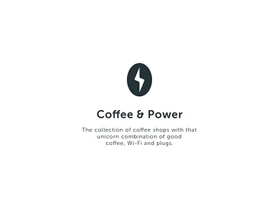 coffee & power logo concept coffeeandpower concept crew labs logo makery moodboard unsplash