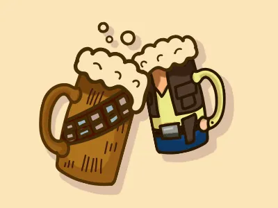 Chewbacca StarWars beer chewbacca han solo starwars wine