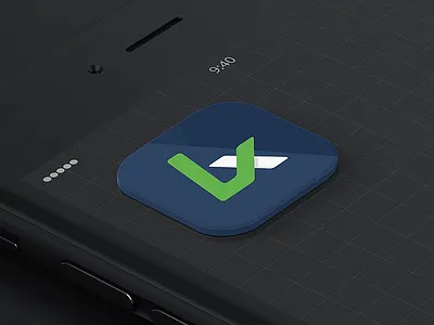 Updated LX logo app crisp dark flat icon iphone logo mobile