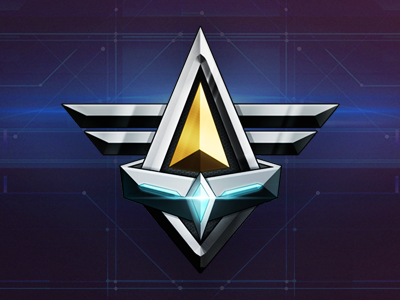 Commander Rank Icon badge emblem futuristic game icon rank sci fi space ui