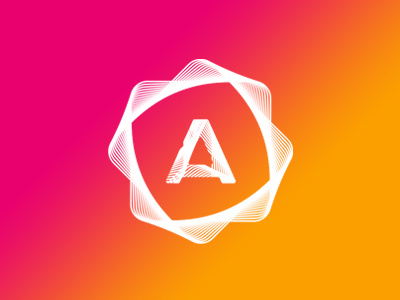 A, mobile apps developer logo design symbol a applications apps dynamic flow fractal ios android wp letter mark monogram lines logo logo design modern symbol mark icon wax seal