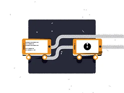 "Uber Is Tracking Dangerous Drivers With Smartphone" Wired car cute dangerous drive driving illustration mobile phone smart phone uber