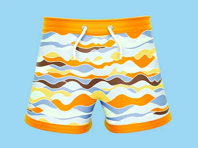 Swimming trunks - Holiday month 19/366 3d 3d illustration aida beach cgi holiday icon design illustration item modeling rendering trunks